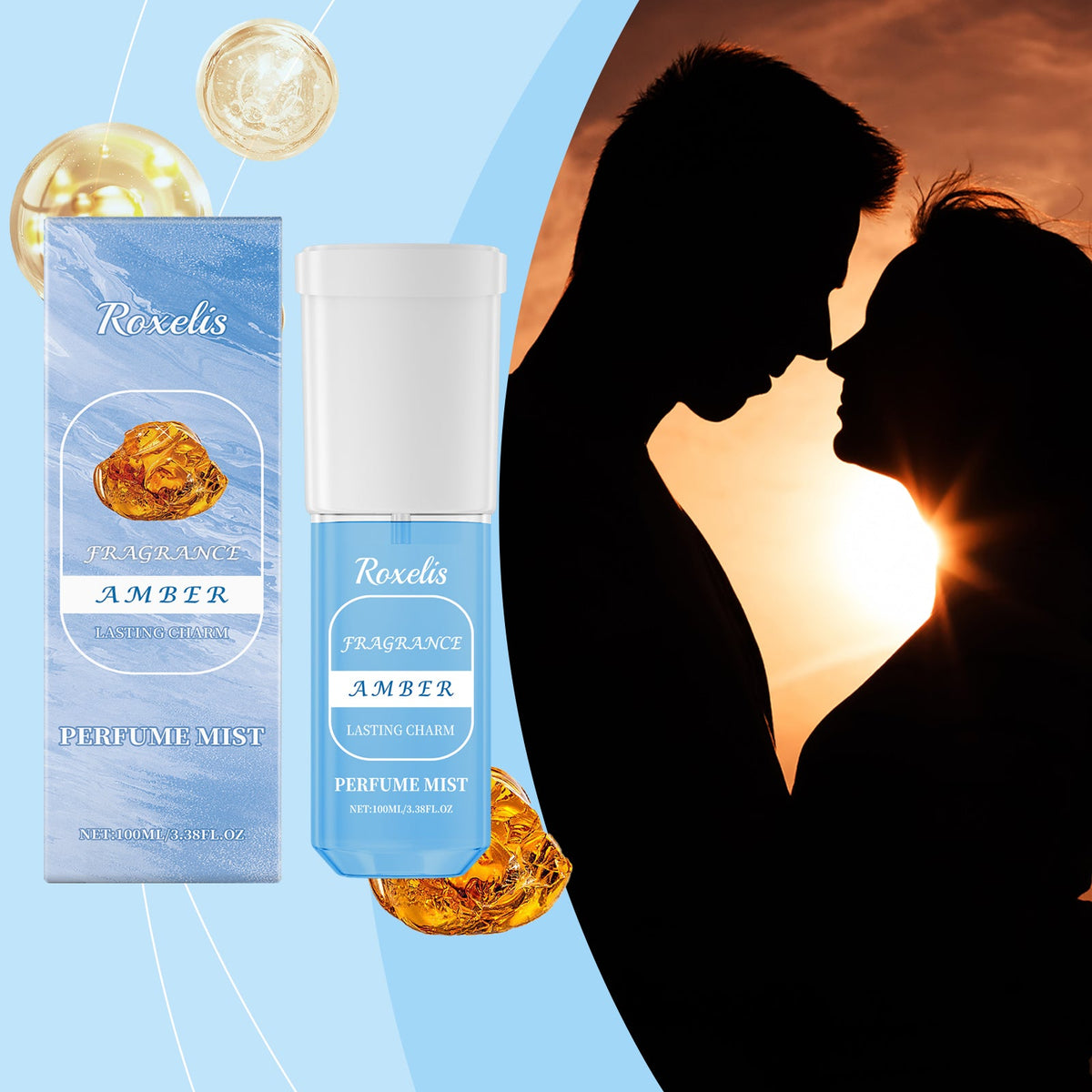Amber Jasmine Perfume Spray Fresh Jasmine Scent Scent Scent Long Lasting Fragrance Exudes Charming Fragrance Perfume