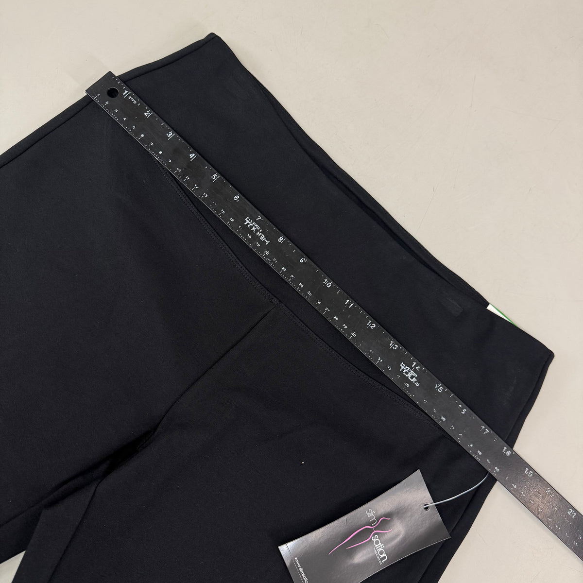MULTIPLES Legging Petite Women's Sz L Black M9031P