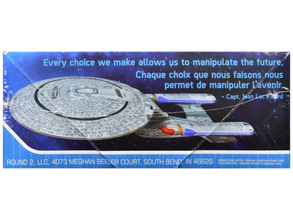 Skill 2 Model Kit U.S.S. Enterprise NCC-1701-D Space Ship "Star Trek: The Next Generation" (1987) TV Series 1/2500 Scale Model by AMT