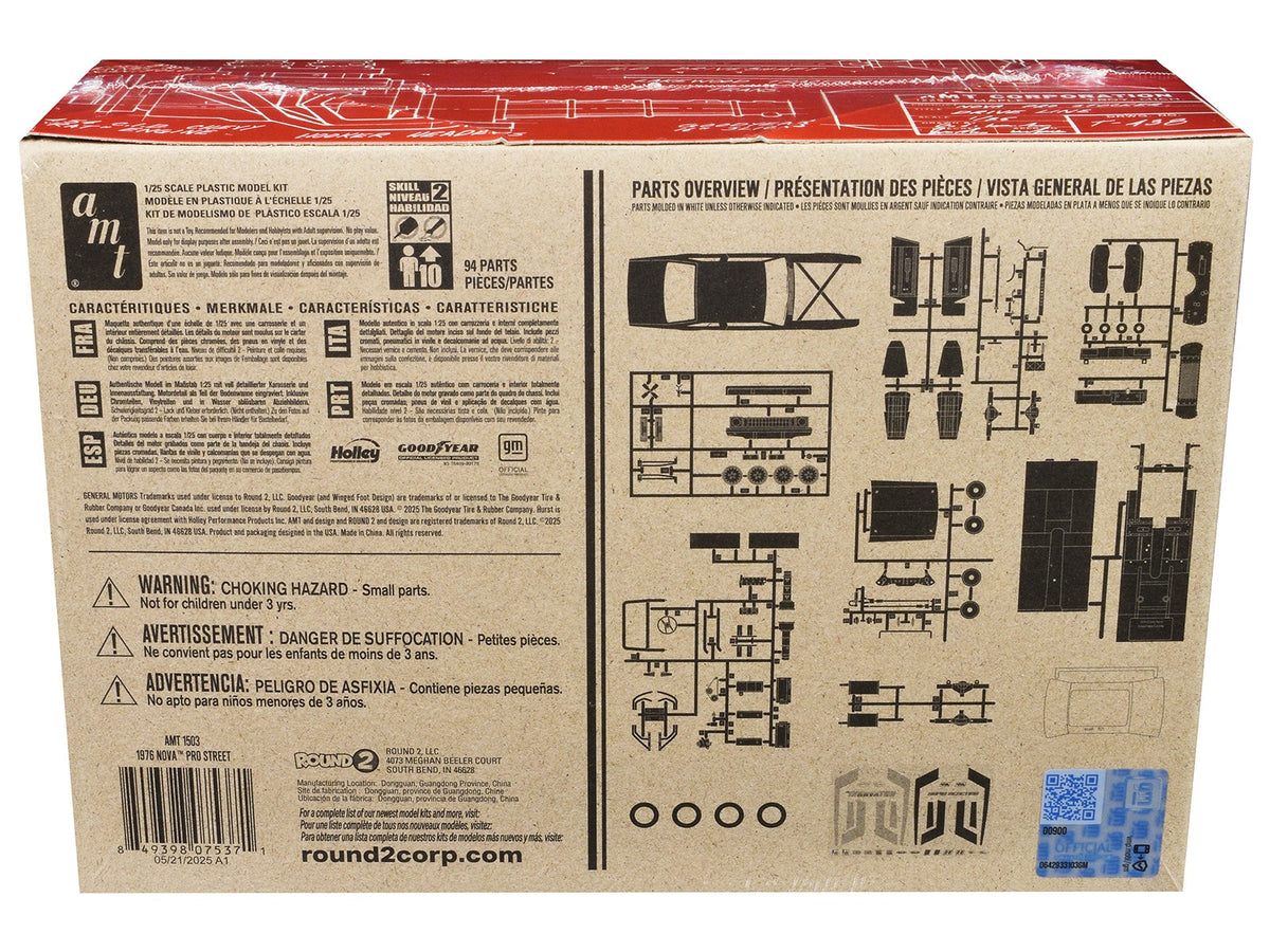 Skill 2 Model Kit Chevrolet Nova Pro Street 1/25 Scale Model by AMT