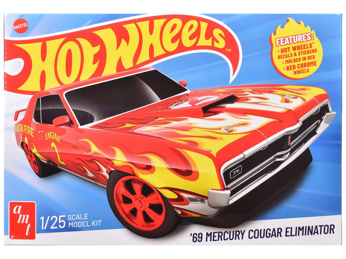 Skill 2 Model Kit 1969 Mercury Cougar Eliminator "Hot Wheels" 1/25 Scale Model by AMT