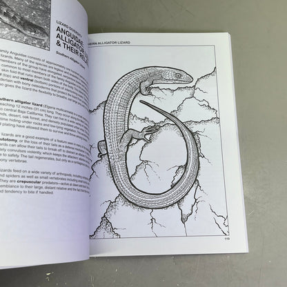 THE RETILES COLORING BOOK Science & Anatomy Paperback Coloring Activity Book
