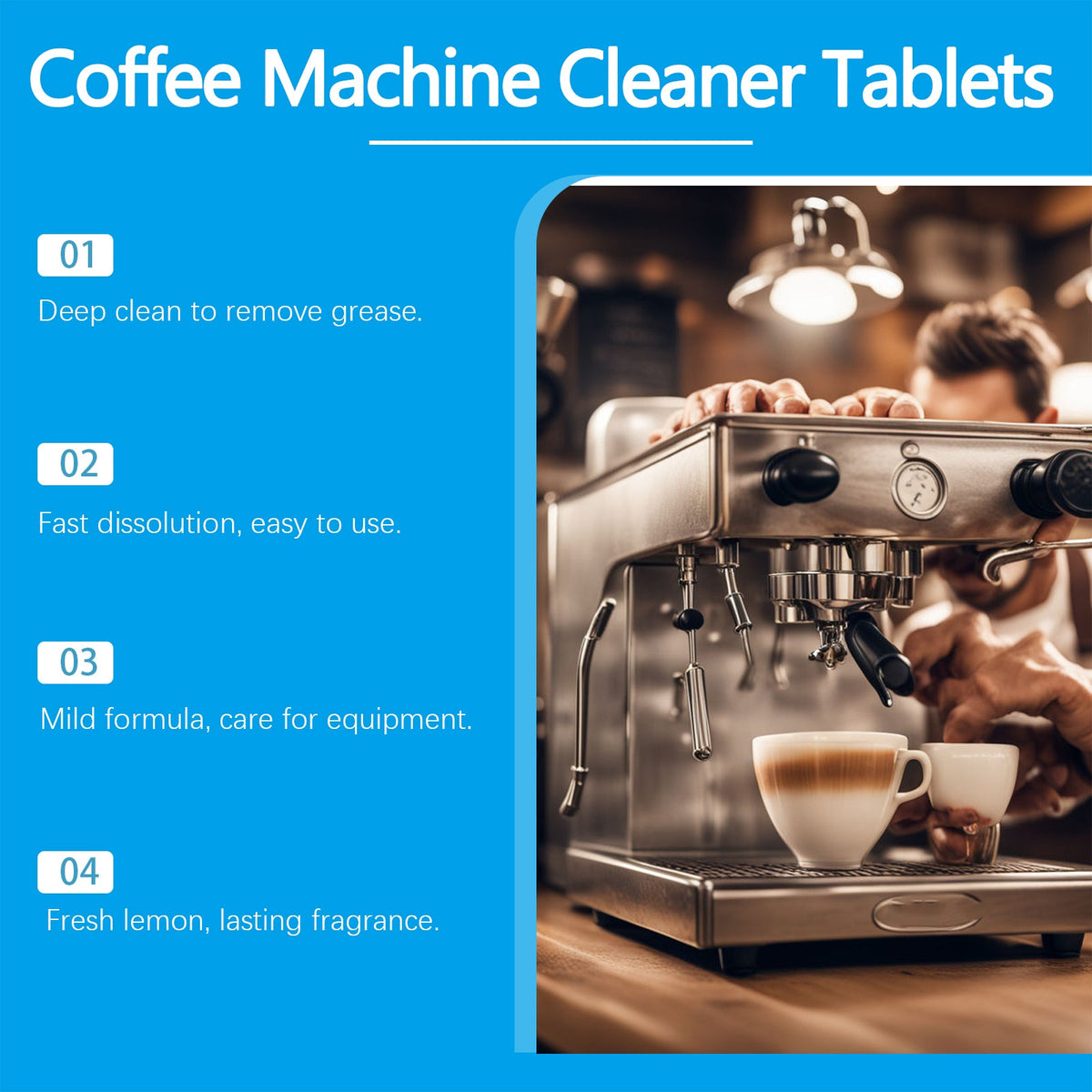 Coffee Machine Cleaning Effervescent Tablets Clean Coffee Machine Stains And Dirt Refurbishment Maintenance Cleaner