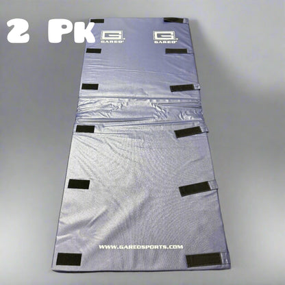 GARED PERFORMANCE SPORTS (2 PACK) Extra Firm Safety Wall Pad 6'x2.5'x2" Blue
