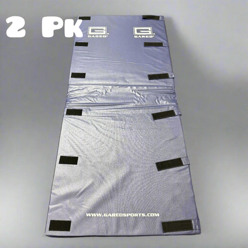 GARED PERFORMANCE SPORTS (2 PACK) Extra Firm Safety Wall Pad 6'x2.5'x2" Blue