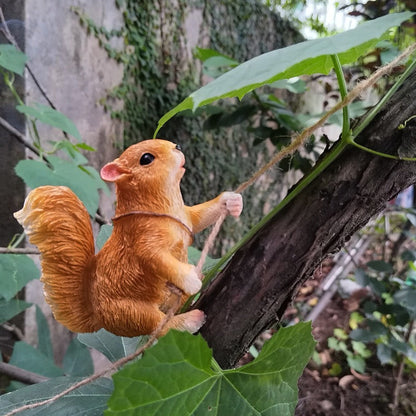 Outdoor Climbing Little Monkey Little Squirrel Flower Pot Hanger