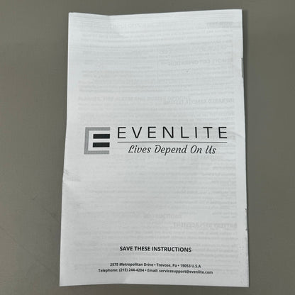 EVENLITE Exit Sign Hang Up Kit W/ Green Exit Sign & Hardware SOVIIEMG1MBAPDUC