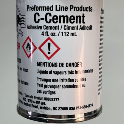 PERFORMED LINE PRODUCTS (2 PACK) Adhesives C-Cement 4 Fl Oz 80802377