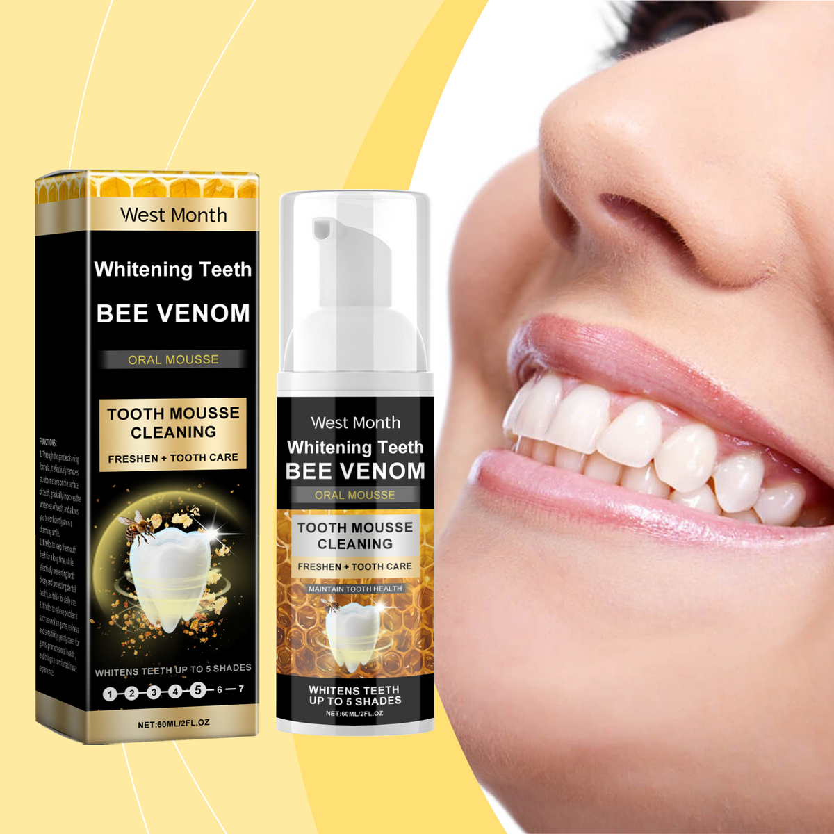 Tooth Cleaning Mousse Toothpaste Protects Tooth Enamel Daily Tooth Cleaning Yellow Tooth Dirt Toothpaste