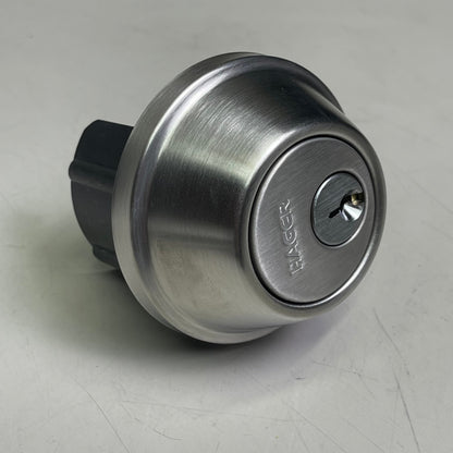 HAGER Deadbolt Satin Stainless Steel Grade 2 Cylinder Thumbturn 3215-32D