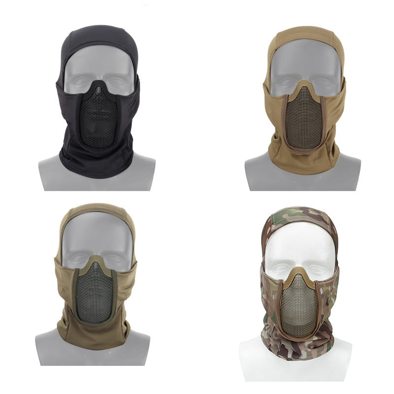 Tactical Full Face Cover Men Balaclava Quick Dry Headwear Face Protection Battle Neck Veil