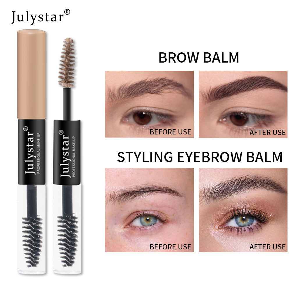 Liquid Waterproof And Non Dizzy Eyebrow Dye Cream Double Head Dyeing And Setting Three-Dimensional Eyebrow Dye Cream