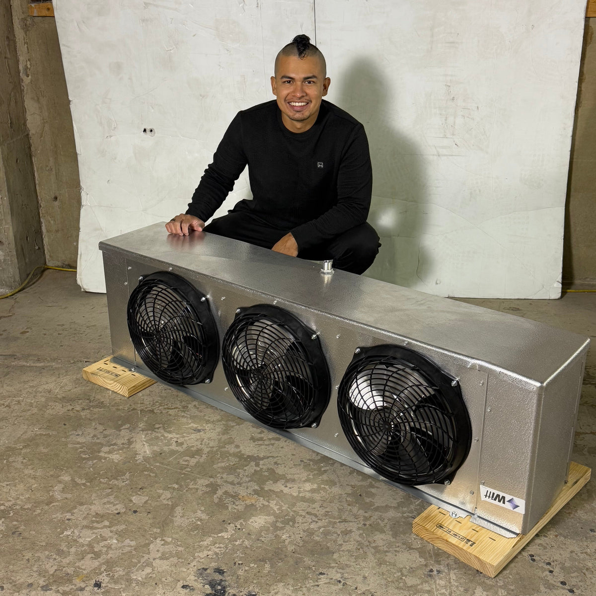 3 Fans Compact Coolers Evaporator Top/Back Mount Sz 60.5” L x 18.5” H x 11.5 W