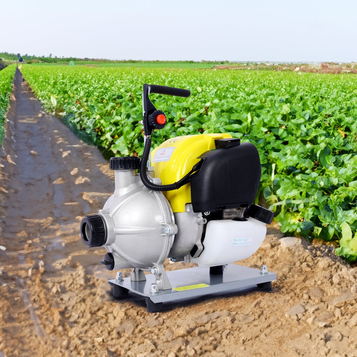 38CC four stroke gasoline water pump, 1.5-inch portable gas powered water pump, commercial engine water pump, 8500r/min