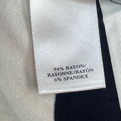 ANNE TAYLOR Knee Length Soft Tank Dress  Women's Sz M Navy Blue/White 17787512