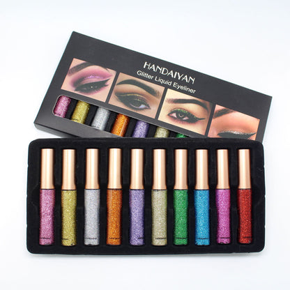 Explosive Sequins Pearl Glitter Liquid Eyeliner Ten Sets Liquid Eyeliner