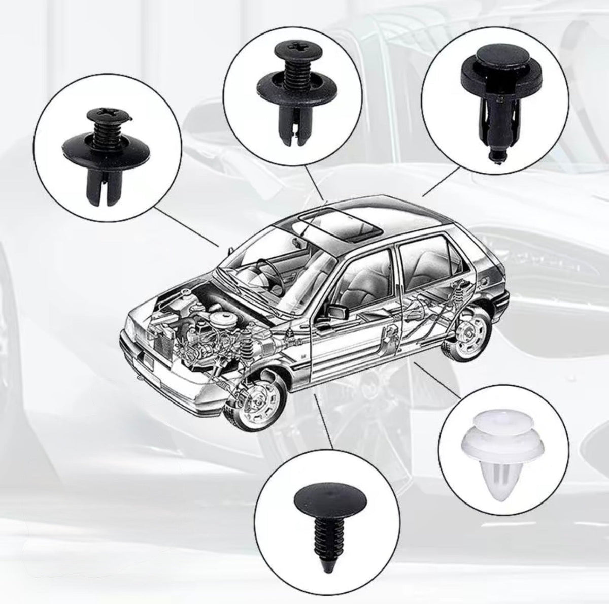 SnapFix Car Clip Kit