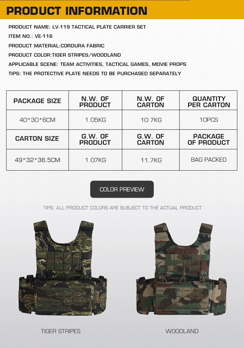 LV-119 Tactical Chest Harness Set