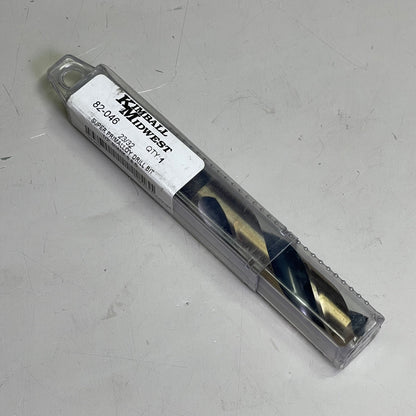 KIMBALL MIDWEST Super Primalloy Reduced Shank S&D Drill Bit 23/32"Dia x 6"L 82046