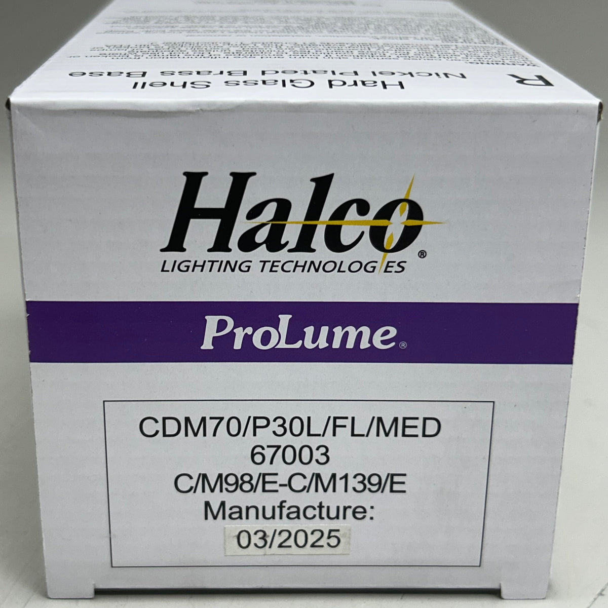 HALCO Hard Glass Shell Ceramic Metal Halide Lamp Light Medium Base White P30L