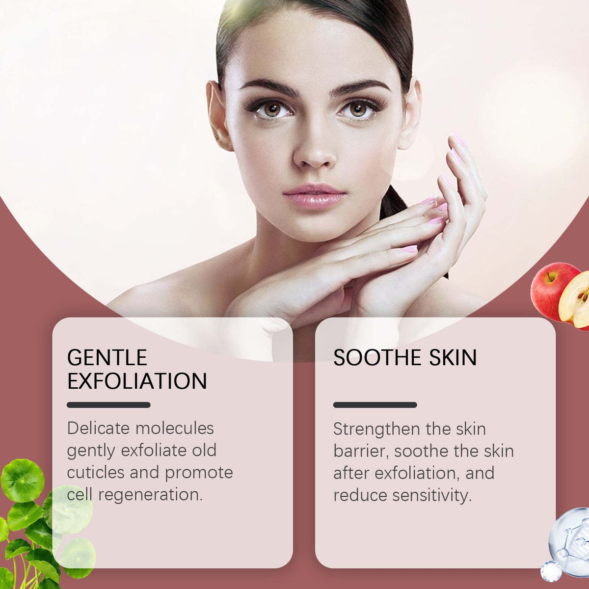 Exfoliating And Brightening Serum, Moisturizing, Cleansing, Hydrating And Brightening Facial