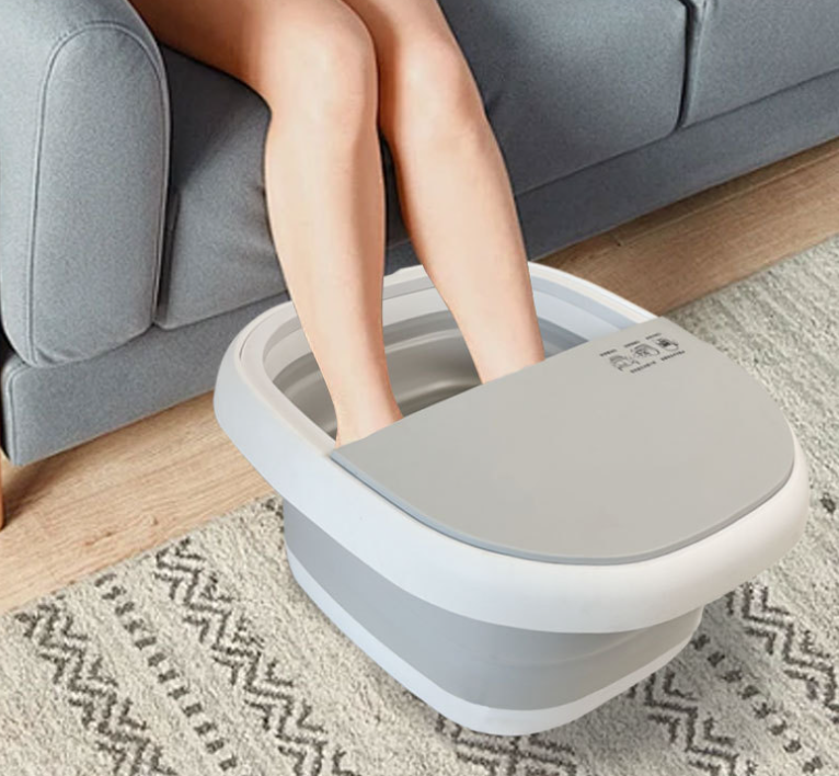 Folding foot bath tub foot washing tub with remote control foot soaking tub