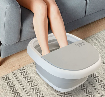 Folding foot bath tub foot washing tub with remote control foot soaking tub
