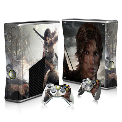 Xbox 360 Slim Full Body Color Membrane Stickers with Scratch-Resistant Protection