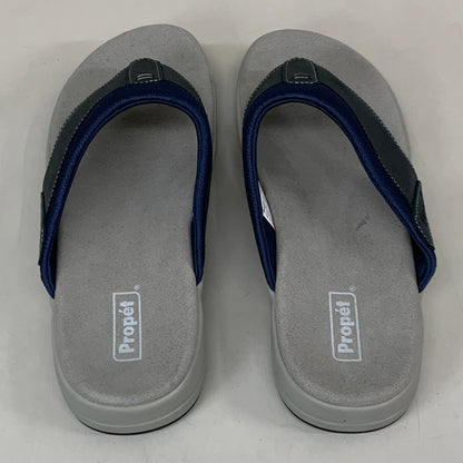PROPET  Easton Cushion Flip Flop Sandal Leather Men's SZ 9.5 Navy MSV011PNVYE-09H