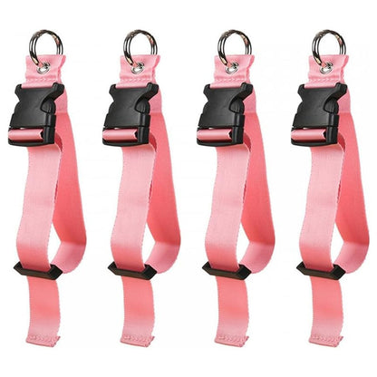 Portable Black Nylon Anti-Theft Luggage Strap, Bag Clip for Multi-Tool, Camping & Hiking