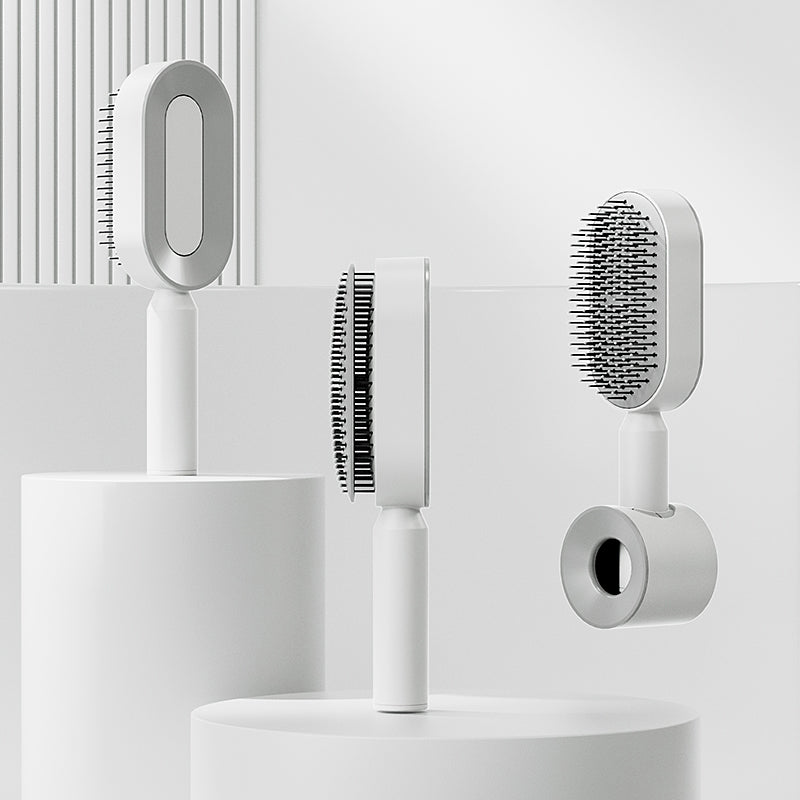 Upgraded Press Type Cleaning Design Air Cushion Comb For Women's Long Hair Air Bag Massage Comb Household Comb