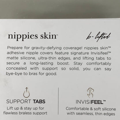 NIPPIES SKIN (2 PACK) Lift Nipple Cover Matte W/ Nipple Covering Creme 1 Pair
