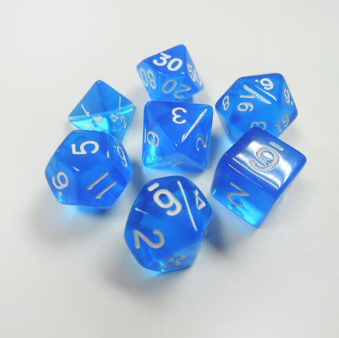 1 set of 7 sided dice
