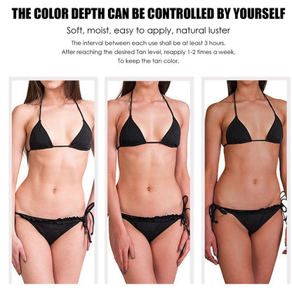 Tropical Self-Tanning Body Cream, Natural Wheatskin Moisturizing And Moisturizing Cream For Tanning And Tanning