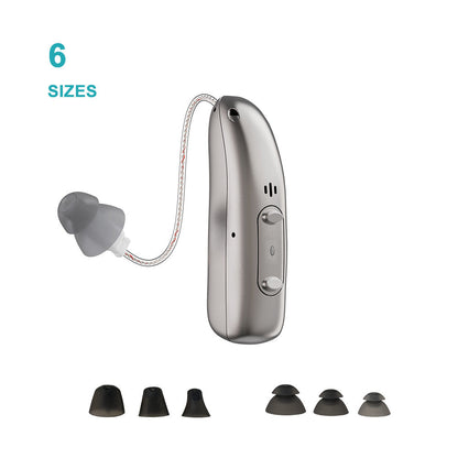 Rechargeable Bluetooth APP intelligent noise reduction RIC hearing aid ear back type hearing aid for the elderly with hearing loss