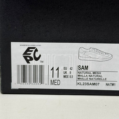 KENNETH COLE Sam Raffia Mesh Sneaker Women's Sz 11 Natural Mesh KL23SAM07