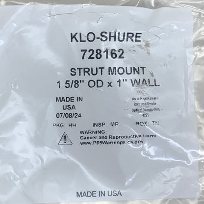 KLO-SHURE (10 Pack) Insulation Strut Mount Clamps 1-5/8" OD x 1" Wall 728162