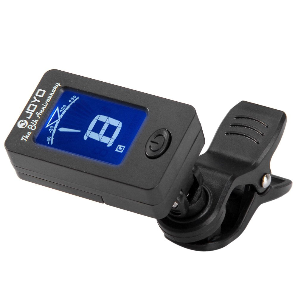 JOYO JT - 01 Clip-on 360 Degree Rotation LCD Digital Guitar Tuner for Bass Ukulele