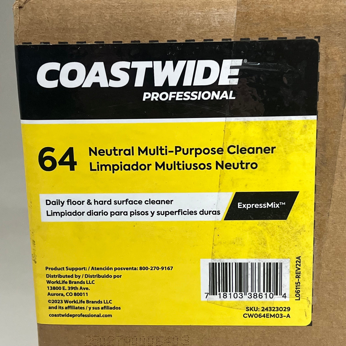 COASTWIDE (2 Pack) All Purpose Neutral Cleaner 6.5L Yellow