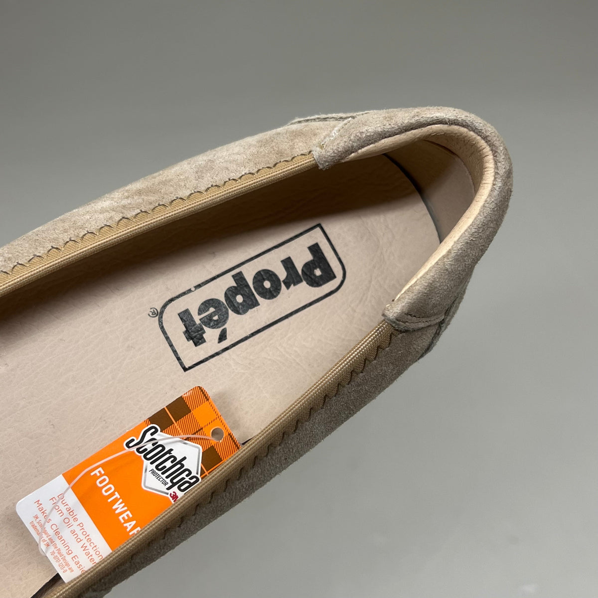 PROPET Yara Slip-On Orthotic Comfort Women's Sz 8.5 M(B) Natural Buff Suede WCX004L