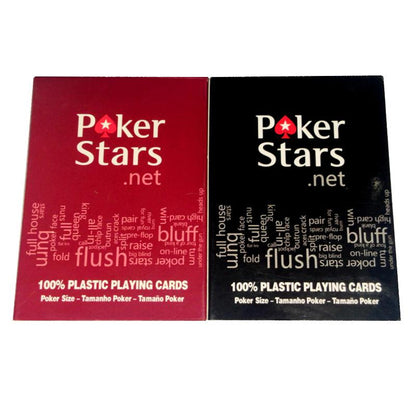2 Sets/Lot Texas Hold'em Plastic playing card game poker