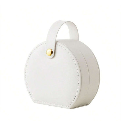 Customized pattern PU jewelry box for high-end travel rings necklaces and accessories