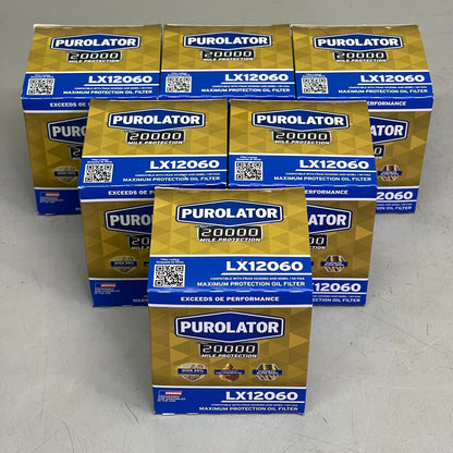 PUROLATOR (6 PACK) Maximum Protection Oil Filter 20000 Miles LX12060