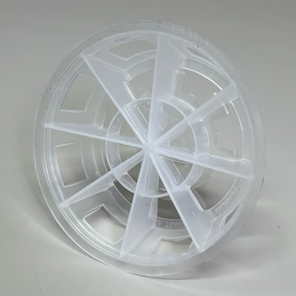 ZA@ Pallet of 2A Insulated Runner Plastic Random Packing Cascade Ring Sz 3" D X 1" H White