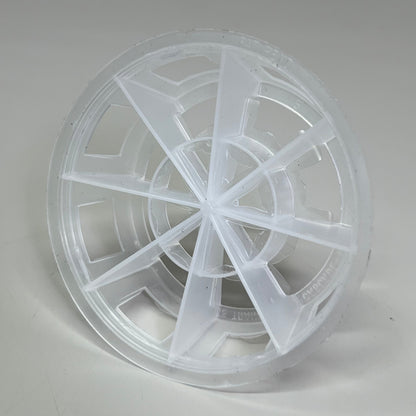 ZA@ Pallet of 2A Insulated Runner Plastic Random Packing Cascade Ring Sz 3" D X 1" H White