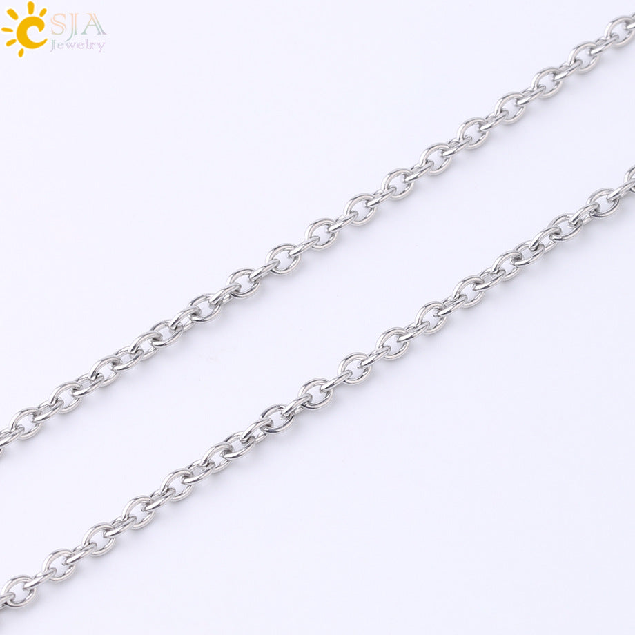 CSJA Vintage Large Natural Stone Sword-Shaped Pendant Jewelry Striped Crystal Agate Tiger Eye Jewelry Pendant Without Chain