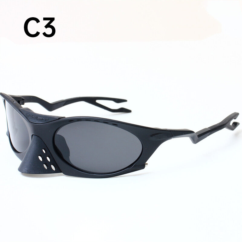 2025 Men's Outdoor Sunglasses: Y2K Cycling/Driving, Polarized, Windproof, INS Trendy