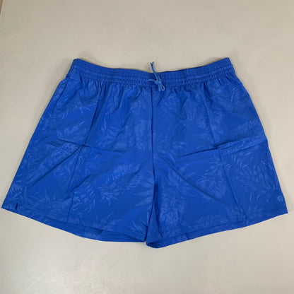 RAYA SUN Stretch Swim Style Shorts W/ Flower Design Women's 3X Blue/Gray