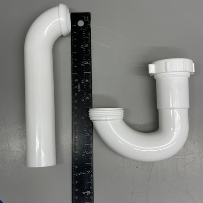 DB DEARBORN 1-1/2” P-Trap w/ Threaded ABS Adapter White P9704AB