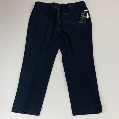 MULTIPLES Ankle Pants Petite Women's Sz 16 Black